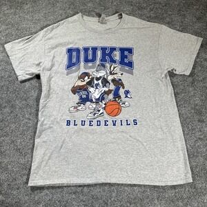 Vintage Duke Blue Devils Looney Tunes t-shirt Size Large Y2K Taz Bugs Bunny